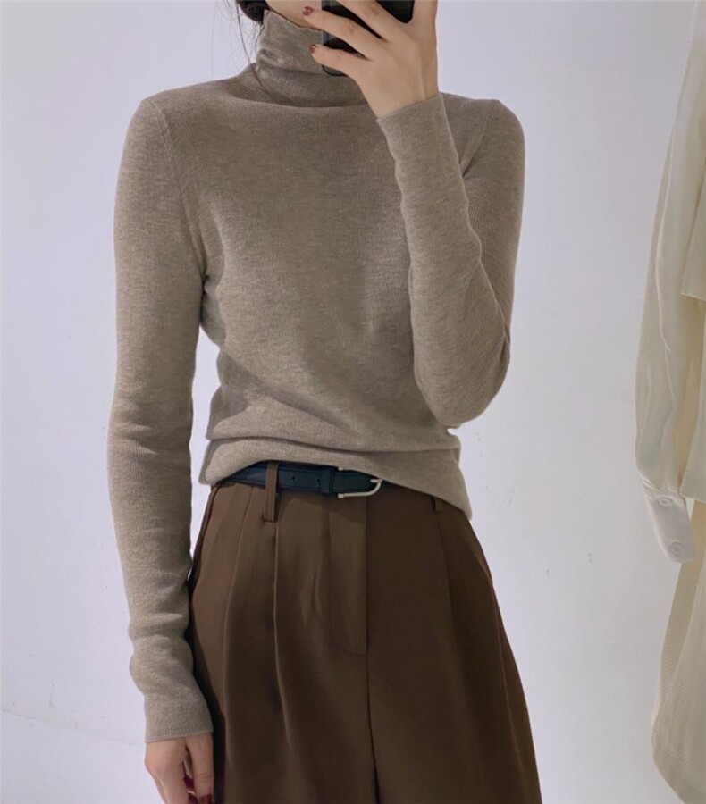 高领羊毛打底衫，其它，驿谷