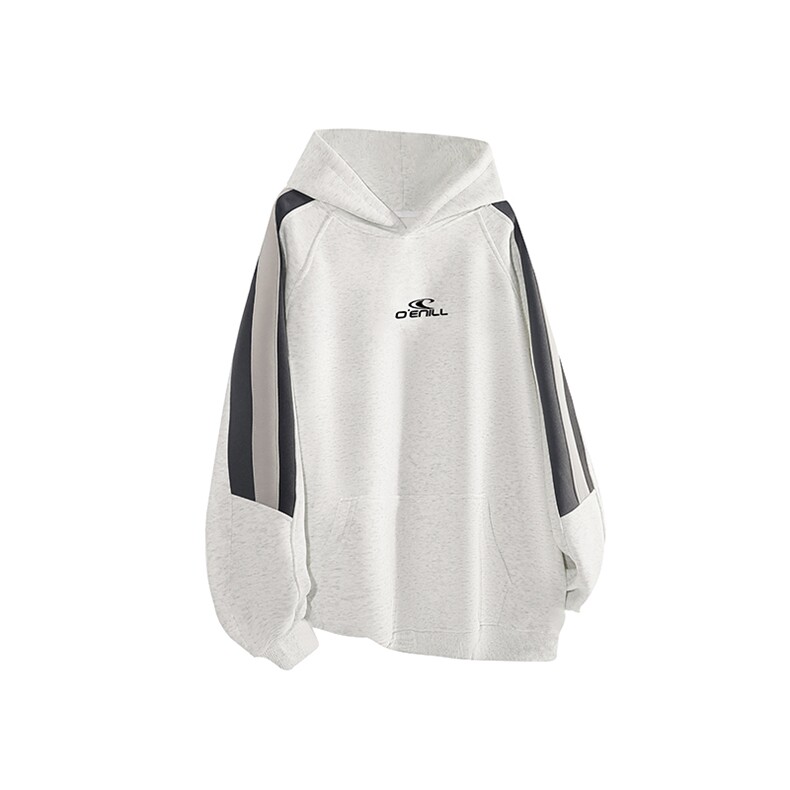 抖音得物美式全棉拼接织带撞色宽松潮连帽印花卫衣外套A1806，女装短外套，电商A443