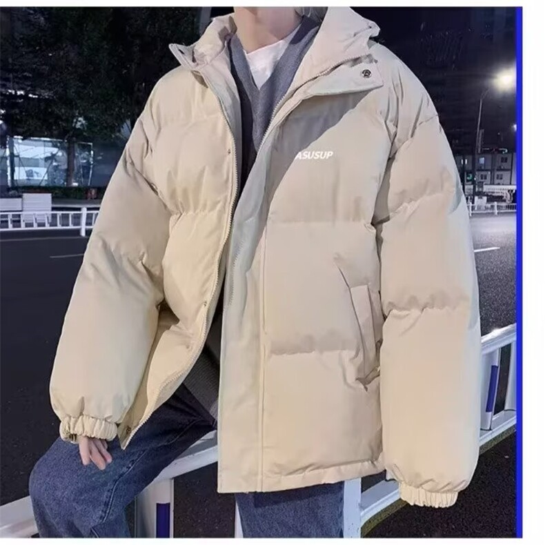 新款棉衣男冬季防水棉袄连帽青少年宽松上衣外套潮牌面包服,男装棉衣,星座506A