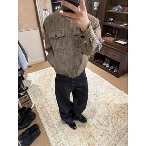 杭州货~现货   威尔士亲王千鸟格哈灵顿夹克外套  JK2906批66图片