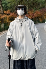 特批50无差价2025夏户外亲肤皮肤衣男女同款潮牌舒适连帽外套J513，男装夹克，电商A001-1