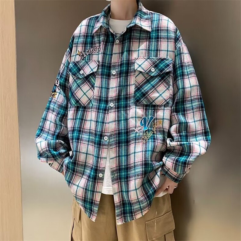 男秋季新款长袖衬衫刺绣外套SK329P40,男装衬衫,星座1116-2