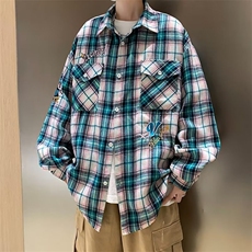男秋季新款长袖衬衫刺绣外套SK329P40，男装衬衫，星座1116-2