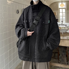 INCLEA美式复古工装外套男春秋新款潮牌压花设计宽松大码夹克，男装夹克，星座226-2