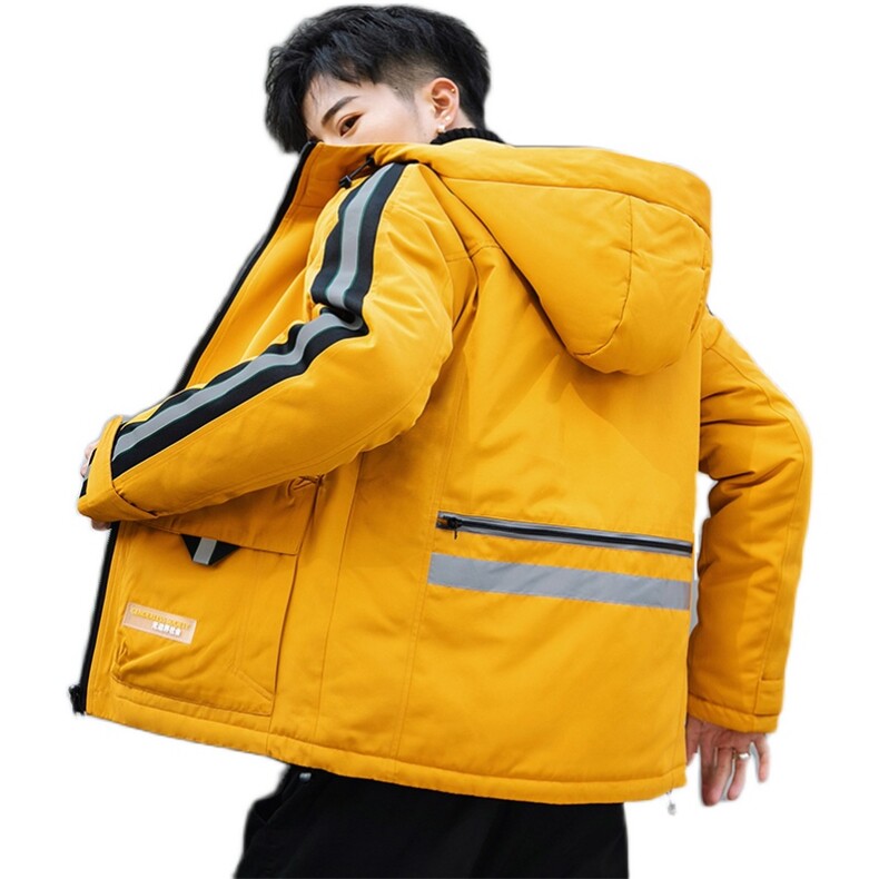 男士休闲连帽加厚保暖棉衣外套棉服棉袄冬季防寒开衫男装M990,男装棉衣,电商B226-2（原B217-2）