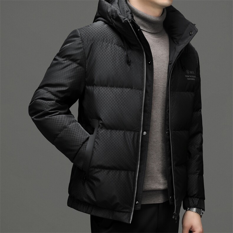 CSYR95523钱塘2020-2时尚休闲百搭简约中年男士有帽羽绒服P250,男装羽绒服,钱塘207-2