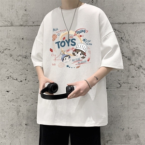 230g重磅纯棉短袖t恤男大码半袖半截袖 DX17385-P20图片
