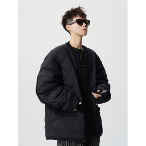 706-LK9135-P118   冬季男士老钱风黑色拼接棉服葫芦纹道袍外套图片