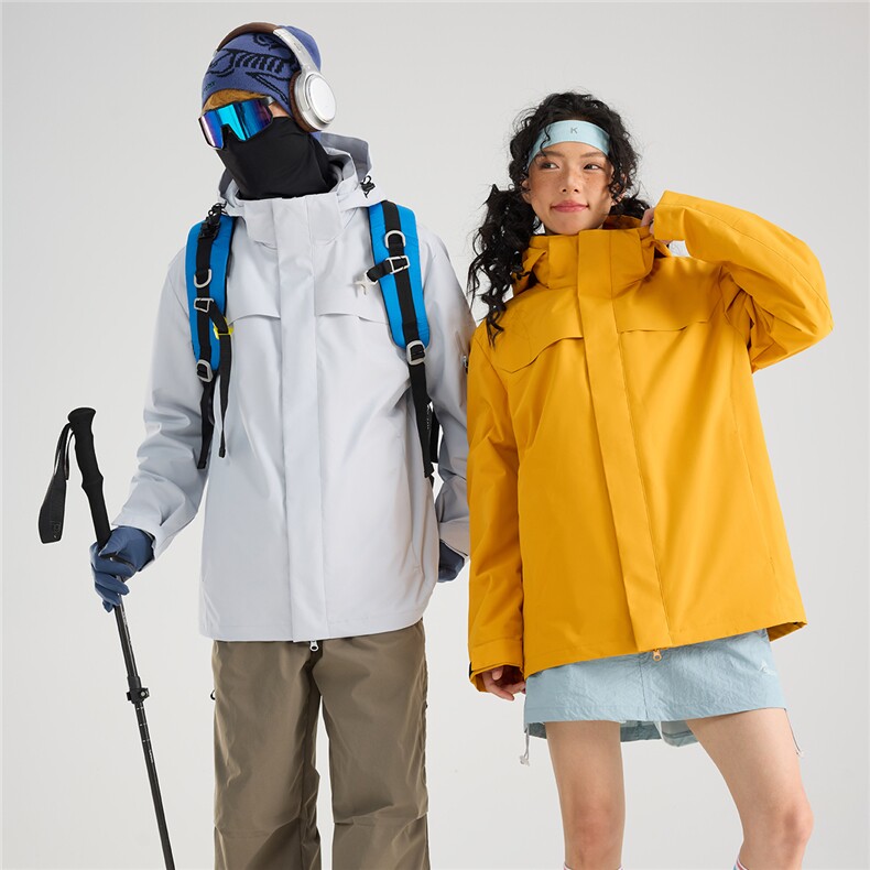 冲锋衣2025新款秋冬三合一户外防风登山运动外套 A436-6688-P105图片
