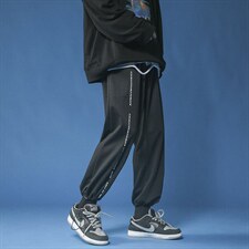 秋季新款港风男高级感炸街长裤复古街头ins潮休闲卫裤K1473-P28，男装休闲裤，星座512-4