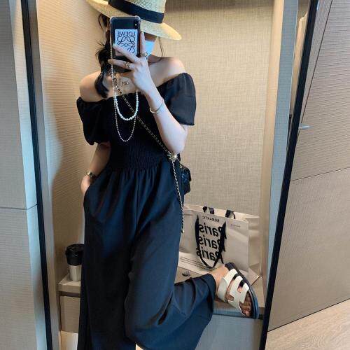 一字领连体裤，女装连体裤，XTZ style