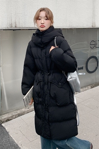 现货2025新款中长款连帽羽绒服2C212-G06-P265-K378图片