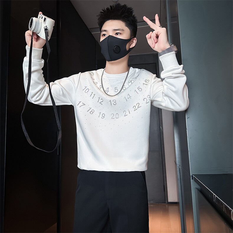 高级感烫钻设计感卫衣外套男社会小伙店主风301C-WY37-P58控78,女装短外套,星座301C（原B323）
