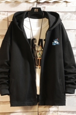 KS21132-P38连帽开衫卫衣男运动外套大码班服砖墙挂拍，男装卫衣，电商A040A