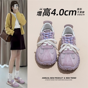 老爹鞋女2025年春夏季新款厚底增高百搭透气单鞋休闲运动鞋