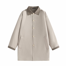 潮流宽松老钱风千鸟格撞色风衣A161-MT-2600-P92，男装风衣，电商A161