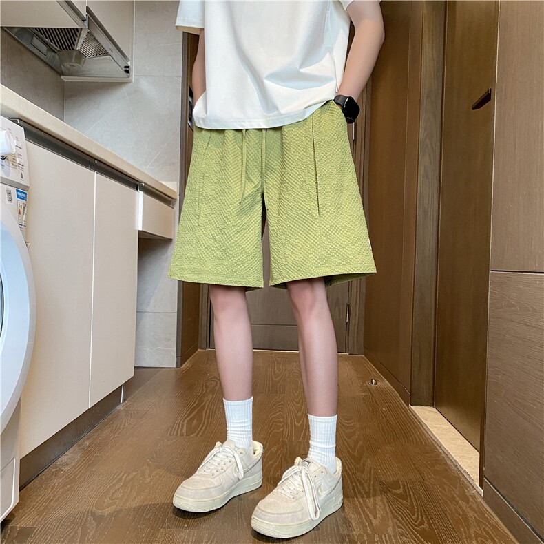 夏季新款潮流宽松透气泡泡格短裤B315-K25541-特p25控48,男装牛仔裤,电商B315