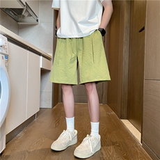 夏季新款潮流宽松透气泡泡格短裤B315-K25541-特p25控48，男装牛仔裤，电商B315