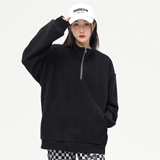 奥粒绒外套基础纯色休闲百搭立领套头卫衣男女同款EY3661-P80，女装短外套，电商B306