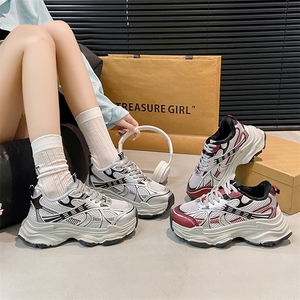 韩版老爹鞋女2024冬季加绒保暖ins潮学生休闲运动棉鞋女图片
