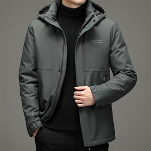 90%白鹅绒中青年男士连帽可卸商务休闲羽绒服冬季保暖ZG2928-P305，男装羽绒服，电商B212（原钱塘6029）