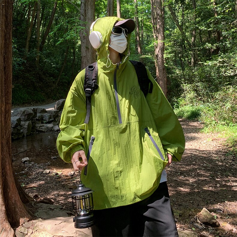 防晒衣男女款夏季防紫外线薄款冲锋衣宽松外套防晒服F07012-P40,男装夹克,星座308B-2