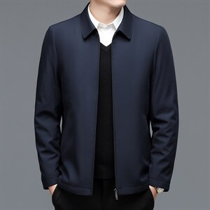 中年男新款冬季加厚驼绒棉服爸爸冬装短款棉衣外套 ZL12211-P155图片