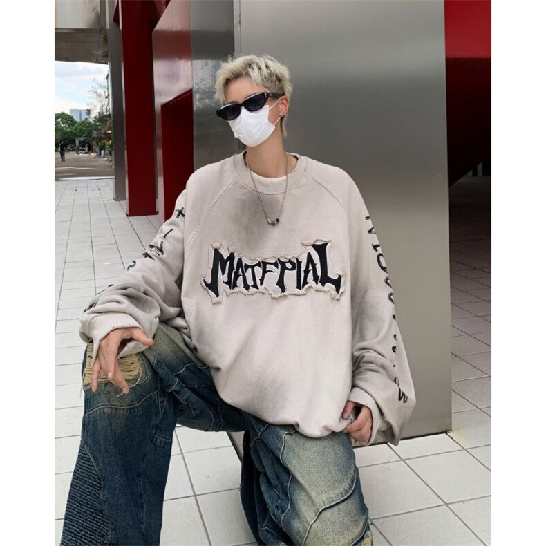 DY3802-P55抖音品质脏脏卫衣男连帽秋季美式春秋款潮牌重磅衣服潮,男装卫衣,星座603-2