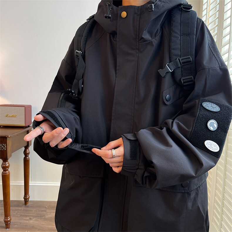 现货L到8XL2025秋季新款连帽夹克外套男宽松加肥加大码胖子胖人,男装夹克,钱塘717(原712)