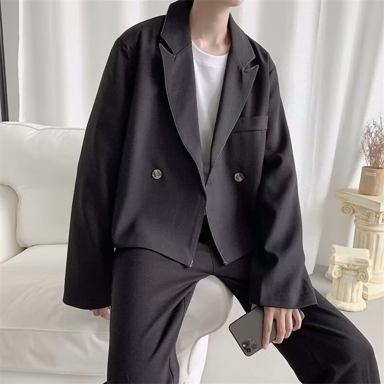 男士秋季新款休闲短款西装外套DW15P48,男装西服,星座1116-2