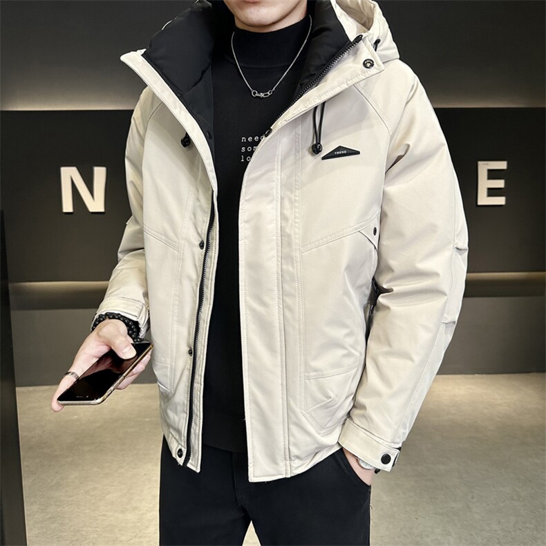 冬季店主风新款工装羽绒服男短款冲锋衣保暖羽绒外套Y3658-P190,男装羽绒服,电商A237