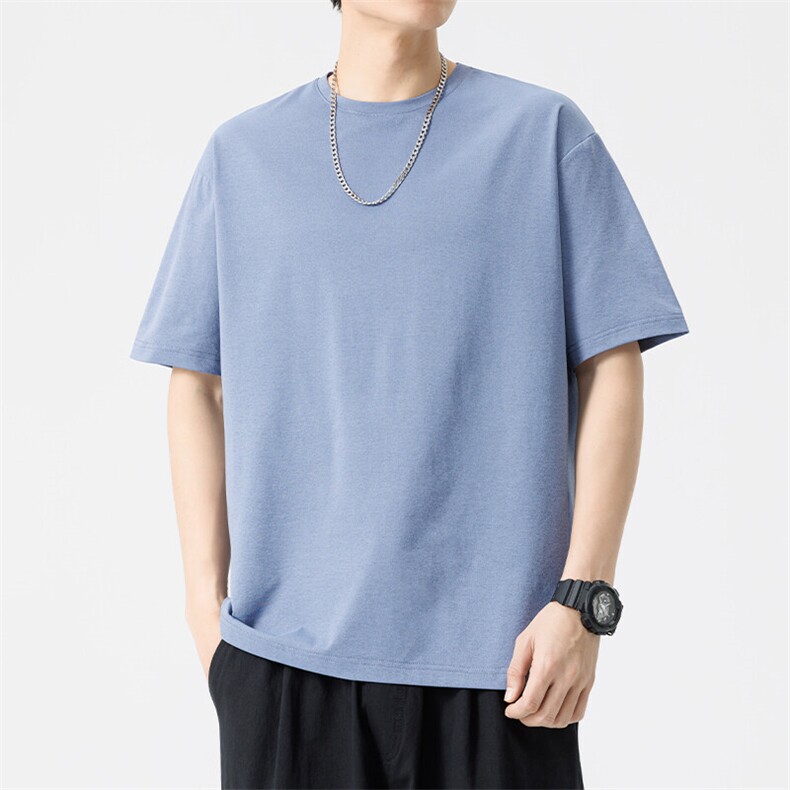 新款夏季宽松休闲短袖男女同款情装侣T恤圆领A406T881特P25,男装T恤,星座309（原A406）
