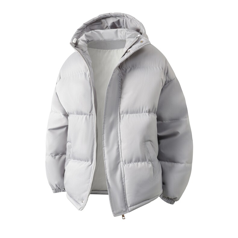 量大有差】光板连帽棉衣小牛津覆膜三防面料面包棉服袄G1604-P50,男装棉衣,星座207