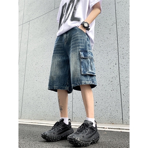 B221 美式ins高街小众夏季重工艺工装牛仔短裤 LK24177-P60 控78图片