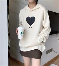 HETANA爱心卫衣，女装卫衣/绒衫，赫她娜