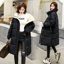 羽绒服90绒女中长款冬季新款外套过膝时尚加厚羽绒外套，女装羽绒服，海爱依仁