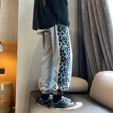 早秋宽松束脚休闲运动裤条纹九分裤卫裤XZ707-KZ929-P50+限价68，男装休闲裤，星座707