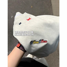 美式重磅做旧绣花短袖t恤圆领宽松半袖情侣上衣T3684-特价P35，男装T恤，电商A007