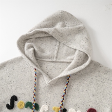 2025秋冬新款女羊绒衫100纯羊绒衫加厚保暖针织套头衫连帽羊绒衫，女装羊绒衫，绒知纯羊绒