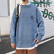 M19204-P45加绒款-P65加厚加绒毛衣男大码毛线衣男针织衫男线衫，男装针织衫/毛衣，电商A040