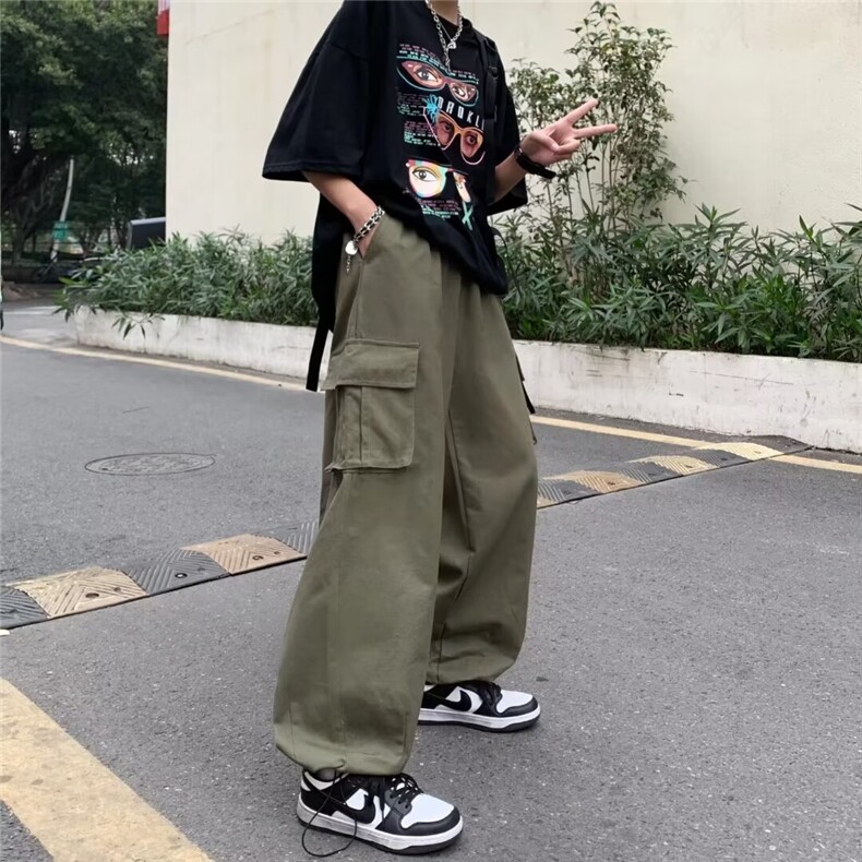 1506/QG590/P46四季纯棉大口袋工装裤潮痞帅休闲裤百搭工装裤,男装工装外套,星座1506