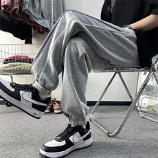2025春季新款高街hiphop宽松直筒裤条纹运动裤男现货K7690-P44，女装休闲裤，星座512-3