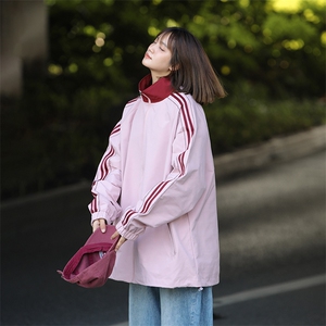 815A-JK96022-P62特2025秋季三杠外套秋装休闲夹克女中性