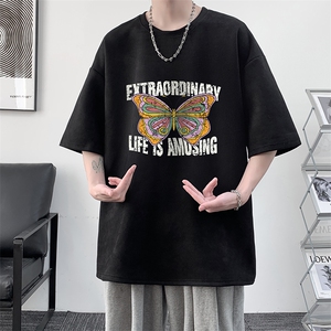 麂皮绒短袖t恤男大码半袖男 大皂风 JD82366-P25图片