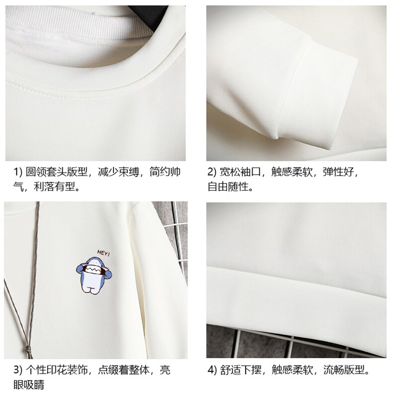 T4167-P25加绒款-P35简约帅气百搭长袖t恤男大码胖子卫衣网格,男装卫衣,电商A040A