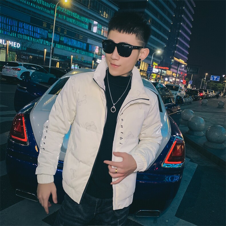 312A-001-P175 2025新款社会精神小伙羽绒服男韩版外套80%白鸭绒6图片