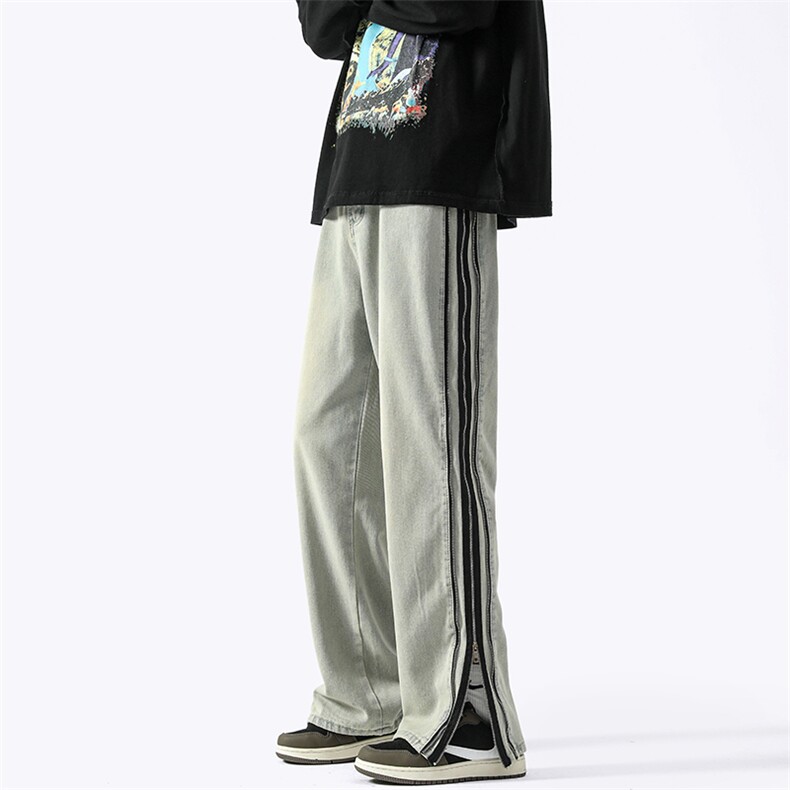 可全开拉链牛仔裤B342-K7021-P65控88，男装牛仔裤，电商B342