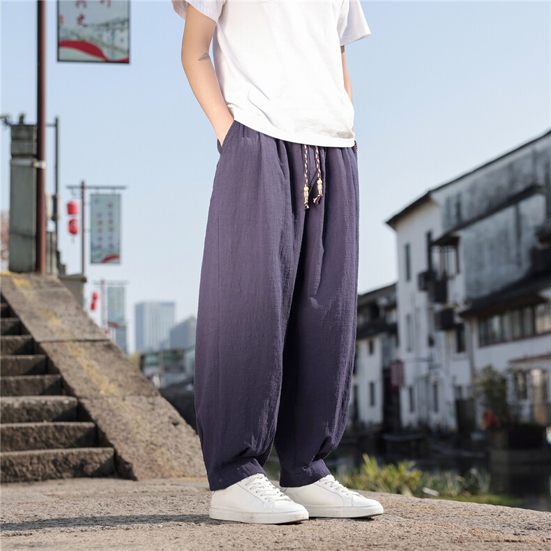 2026夏季新款宽松大码纯色休闲风男装休闲裤K2608，男装休闲裤，电商A008