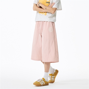 抖音品质美式印花机能速干宽松休闲七分裤B315-K25410-特p30控58图片