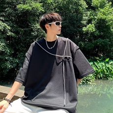 假两件短袖男夏季潮牌痞帅炸街t恤1001-1-T247-P32，男装T恤，星座1001-1